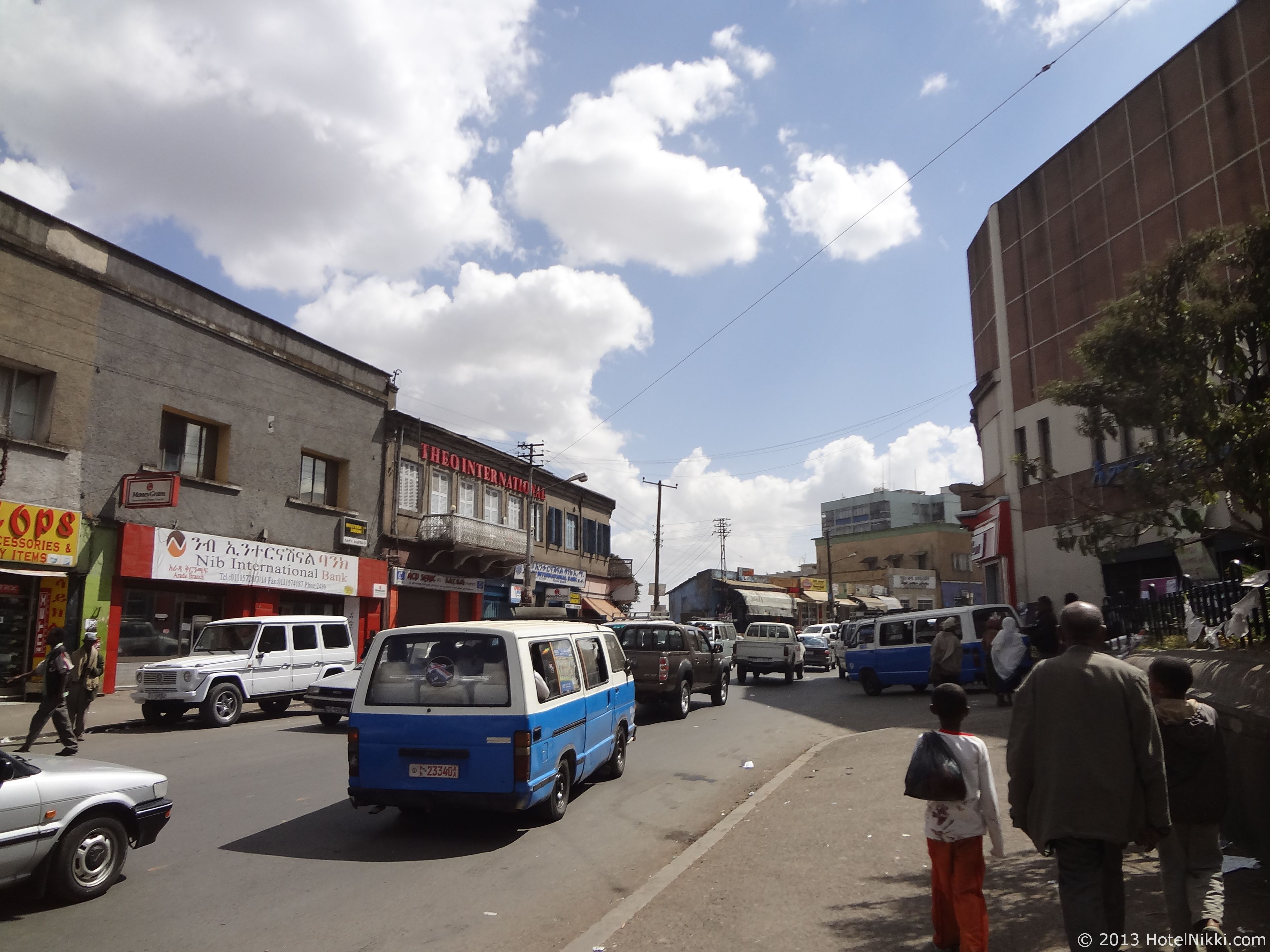 アディスアババ、エチオピア 町の中心部